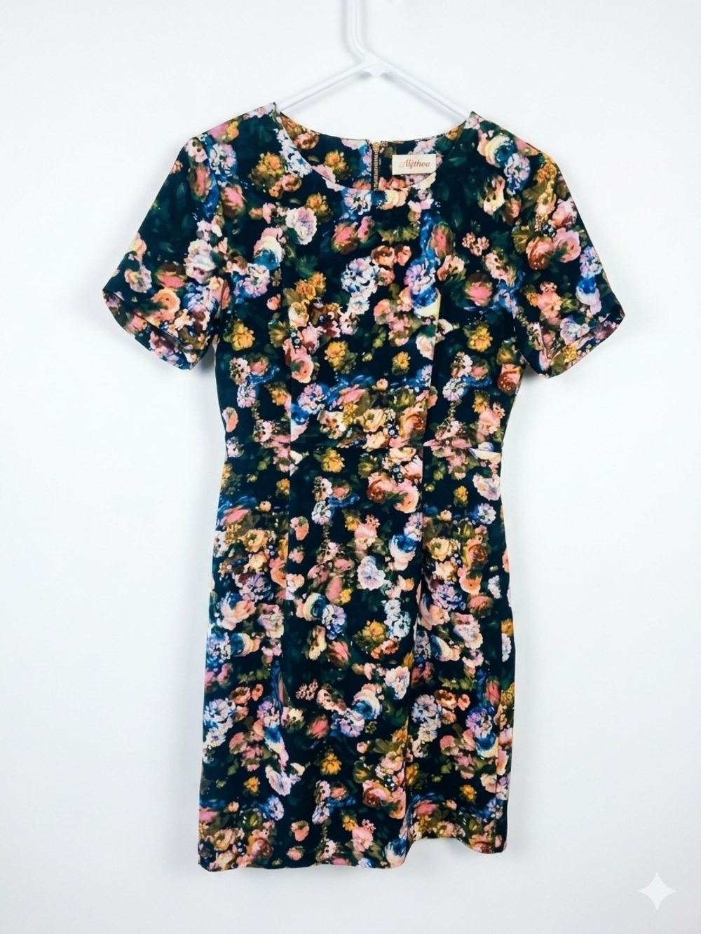 SZ Small Women's Alythea Floral Modern Contemporary Sleath Dress